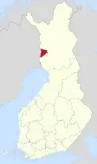 Lage von Pello in Finnland