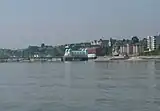 Blick auf die Küste von Penarth vom Bristol Channel