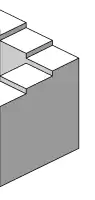 Rechte Teiltreppe