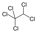 Strukturformel von Pentachlorethan