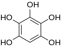 Strukturformel von Pentahydroxybenzol