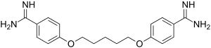 Strukturformel von Pentamidin