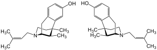 Struktur von (±)-Pentazocin