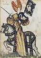 Penthesilea als eine der Neun Gute Helden im Quersitz, Frankreich, um 1460
