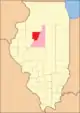Das Peoria County von seiner Gründung im Jahr 1825 bis 1826