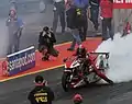FIM/E Super Twin Top Fuel Bike in Parallel-Twin-Bauweise. Per Bengtson (SWE)