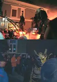 Perchtenlauf im Leibnitzer Stadtzentrum, November 2009