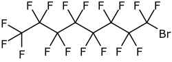 Strukturformel von 1-Bromperfluoroctan