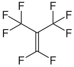 Strukturformel von Perfluorisobuten
