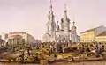 Erlöser-Kirche (Mariä-Himmelfahrt-Kirche) auf der Sennaja Ploschtschad, St. Petersburg