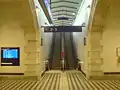 Personentunnel mit Fahrtreppe nach abgeschlossenen Sanierungsmaßnahmen