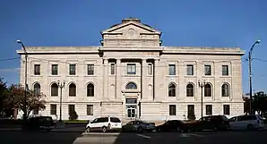 Das Miami County Courthouse in Peru, gelistet im NRHP Nr. 08000194