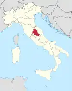 Lage innerhalb Italiens