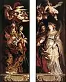Außenflügel mit den Heiligen Amandus, Walburga, Eligius und Katherina (v. l. n. r.)