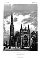 Peterskirche Leipzig, Holzschnitt von P. Meurer, 1882