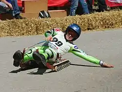 Petra Dragičevič im zweiten Wettbewerb des Austrian Rollenrodelcups 2010