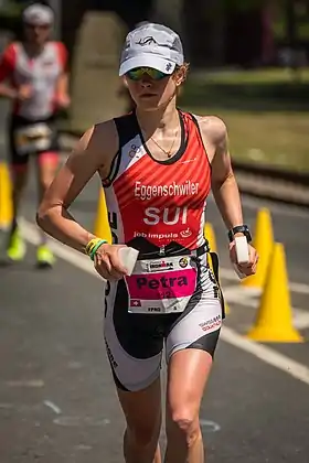 Petra Eggenschwiler beim Ironman Germany (Ironman European Championships) in Frankfurt am Main 2019