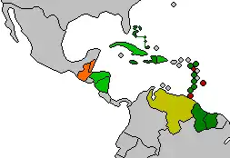 Petrocaribe:﻿Venezuela﻿Mitglieder von Petrocaribe und CARICOM﻿Mitglieder von Petrocaribe, nicht Teil von CARICOM﻿Mitglieder von CARICOM, nicht Teil von Petrocaribe﻿ehemalige Mitglieder von Petrocaribe