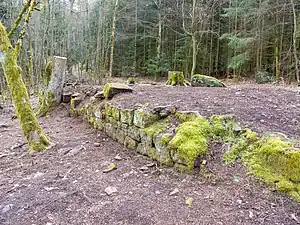 Reste des Jagdhauses Schaudichnichtum