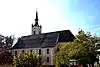 Kirchenbau von der Schulgasse aus 2021
