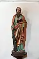 Judas mit Keule und BuchPfarrkirche Sankt Oswald in Freiland