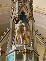 Aufsatz des Taufsteins im Detail
