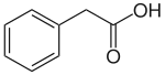 Strukturformel von Phenylessigsäure