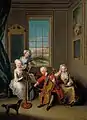 Frederick, Prince of Wales und drei Schwestern