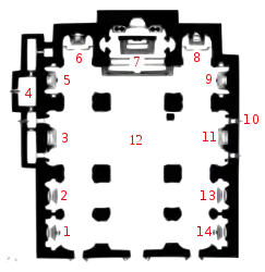 Plan von Gesù Nuovo