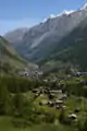 Blick auf Zermatt, im Vordergrund Blatten