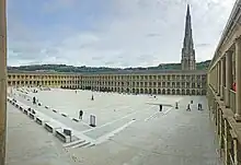 Piece Hall Halifax, Ansicht des Innenhofs nach der Neueröffnung 2017