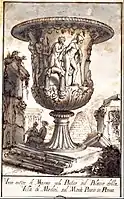 Bild 4: Medici-Vase, Tuschzeichnung von Pier Leone Ghezzi (1725)