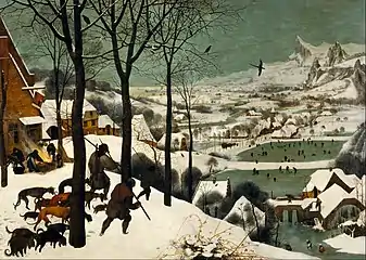 Jäger im Schnee (Winter), 1565
