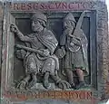 Utrecht, St. Peter, Relief aus 4 Teilen