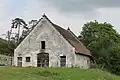 Traditionelles Bauernhaus mit Stufengiebeln