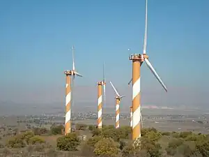 Windpark Har Bnei Rasan im Dezember 2008