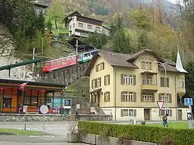 Talstation der Pilatusbahn