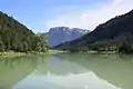 Blick vom Pillersee auf die Steinplatte