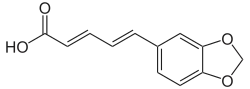 Struktur von Piperinsäure