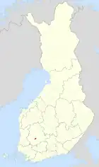 Lage von Pirkkala in Finnland