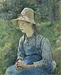Jeune paysanne au chapeau de paille