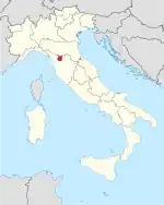 Lage innerhalb Italiens