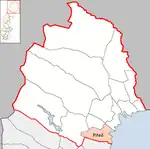 Lage der Gemeinde Piteå