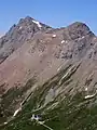 Ziteil und Piz Curvér, aufgenommen von unterhalb vom Piz Toissa