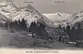 Val Plattas mit Gletscher auf einer Ansichtskarte von 1910