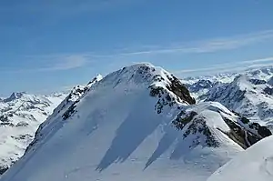 Sicht auf den Piz Picuogl.
