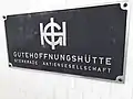 Zeichen der Baufirma