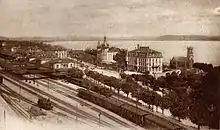 Bahnhof Neuenburg um 1897