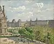 Le Louvre et le jardin du Carrousel, midi, soleil