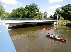 Plagwitzer Brücke mit der Karl-Heine-Straße